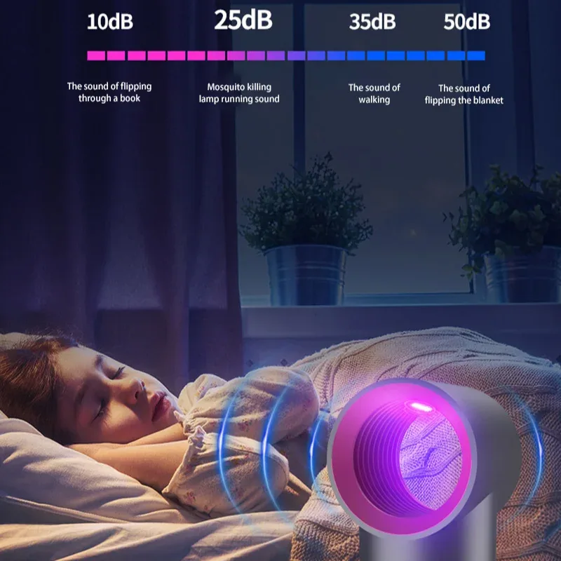 Lampe Anti-Moustique Électrique USB - Piège à Insectes Portable et Silencieux slide 4