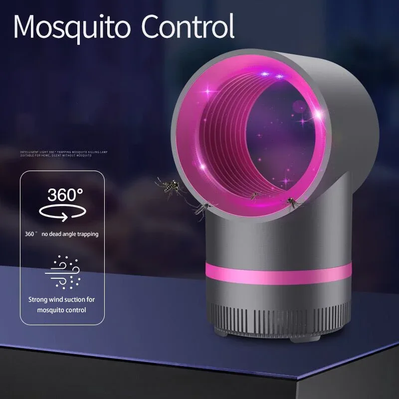 Lampe Anti-Moustique Électrique USB - Piège à Insectes Portable et Silencieux