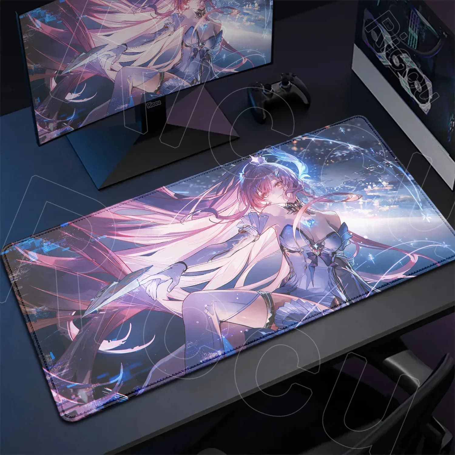 Tapis de souris gaming XXL Wuthering Waves - Aemeath - Impression HD slide 2