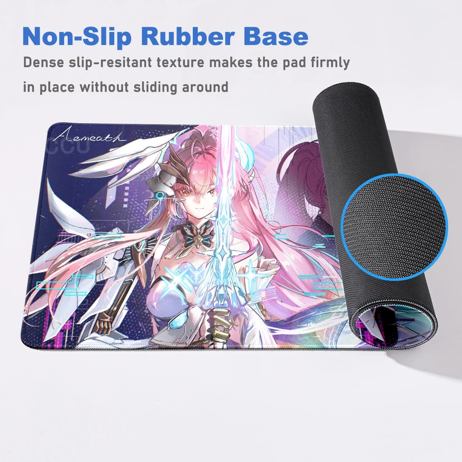 Tapis de souris gaming XXL Wuthering Waves - Aemeath - Impression HD slide 5