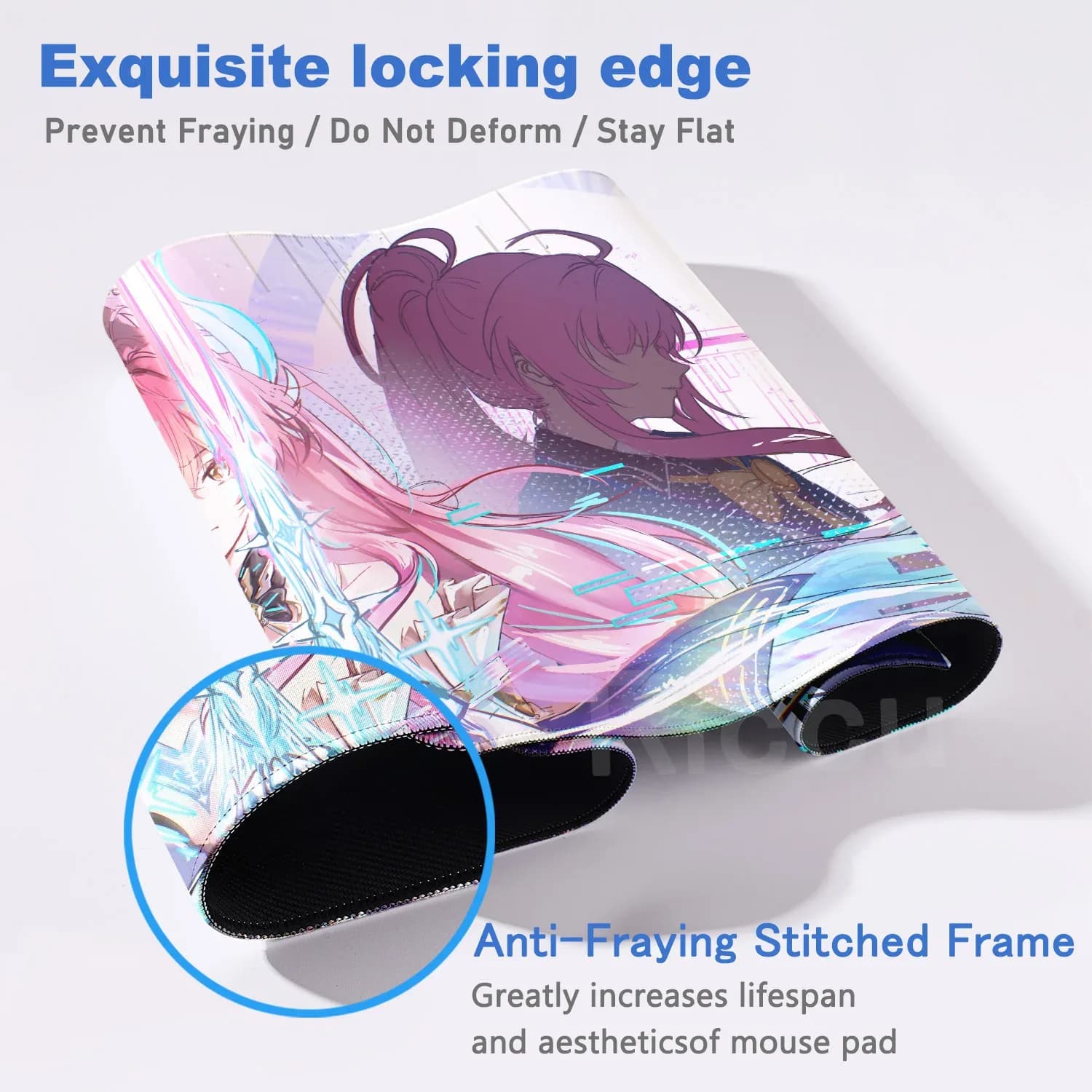 Tapis de souris gaming XXL Wuthering Waves - Aemeath - Impression HD slide 4