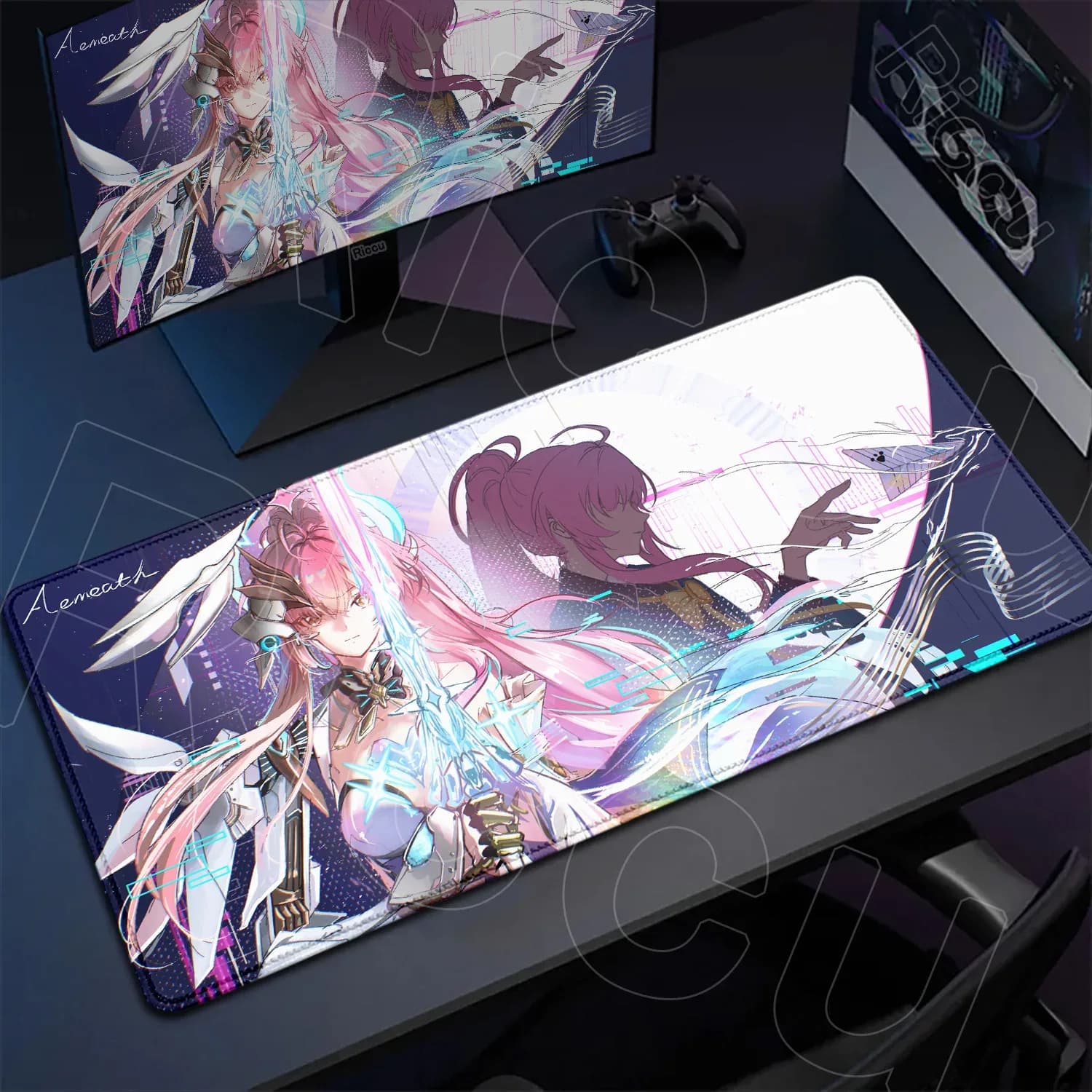 Tapis de souris gaming XXL Wuthering Waves - Aemeath - Impression HD