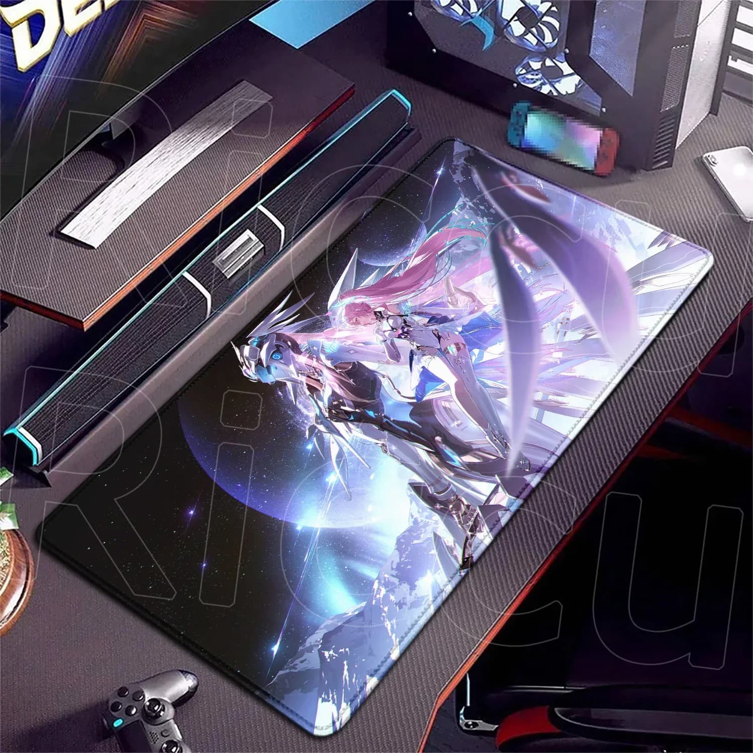 Tapis de souris gaming XXL Wuthering Waves - Aemeath - Impression HD slide 23