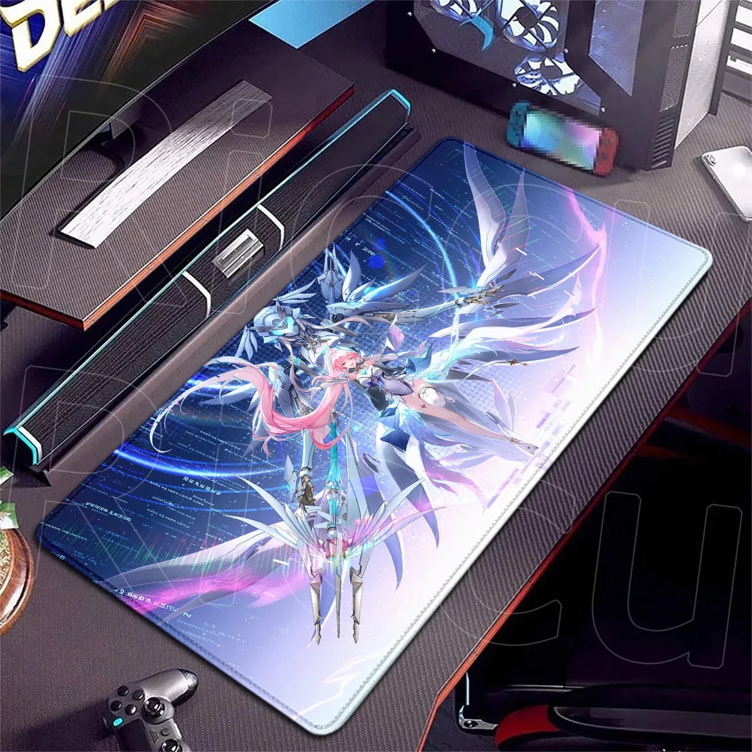 Tapis de souris gaming XXL Wuthering Waves - Aemeath - Impression HD slide 20
