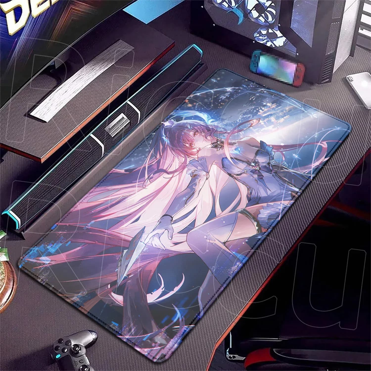 Tapis de souris gaming XXL Wuthering Waves - Aemeath - Impression HD slide 17
