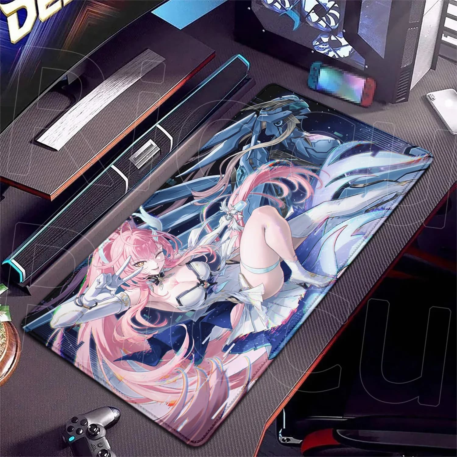 Tapis de souris gaming XXL Wuthering Waves - Aemeath - Impression HD slide 11