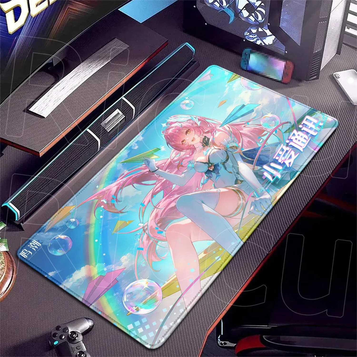 Tapis de souris gaming XXL Wuthering Waves - Aemeath - Impression HD slide 10