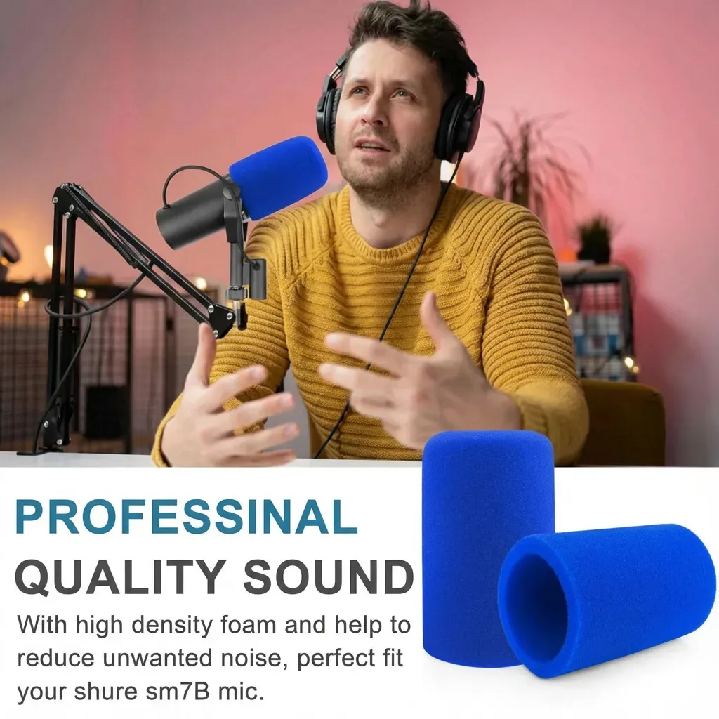 Bonnette anti-vent et filtre anti-pop pour Shure SM7B, SM7dB et RK345 - Image 2