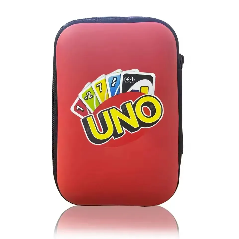 Étui de rangement zippé pour cartes UNO avec mousqueton slide 12