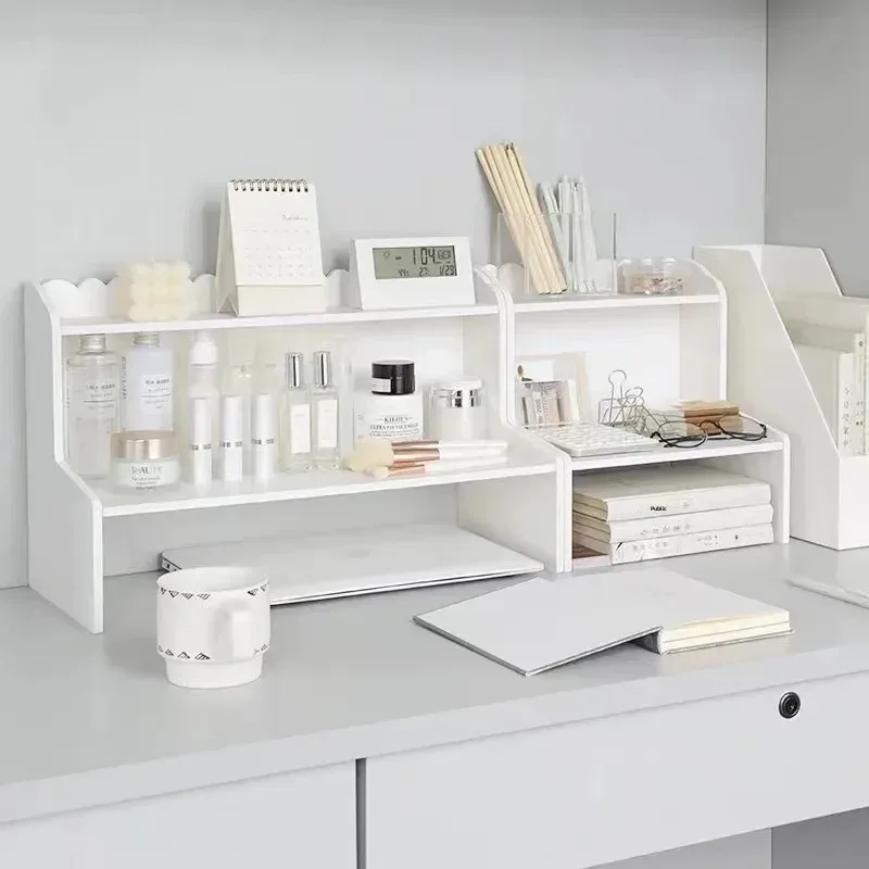 Organisateur de bureau à deux niveaux pour cosmétiques et papeterie - Image 5