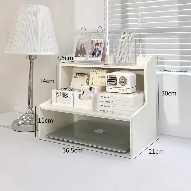 Organisateur de bureau à deux niveaux pour cosmétiques et papeterie slide 8