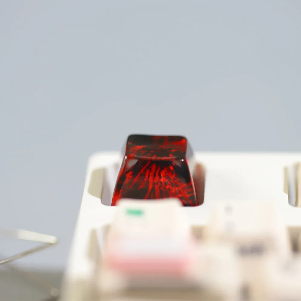 Touche artisanale en résine « Montagnes Enneigées » pour clavier mécanique (Compatible MX) slide 11