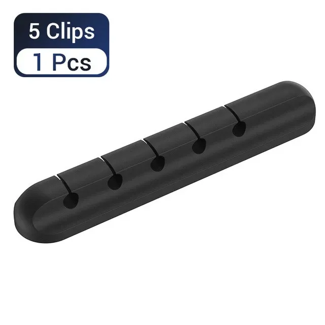 Organisateur de câbles en silicone avec clips de gestion auto-adhésifs slide 11