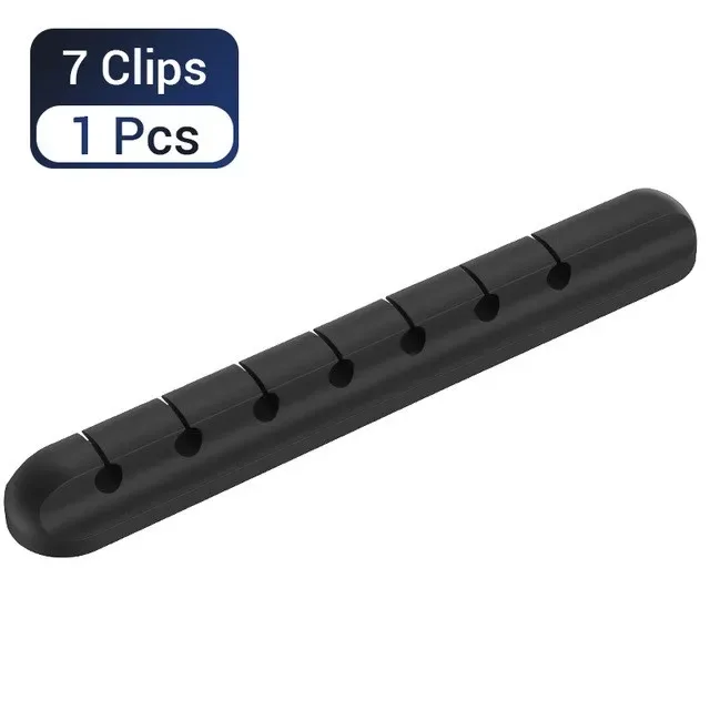 Organisateur de câbles en silicone avec clips de gestion auto-adhésifs slide 13