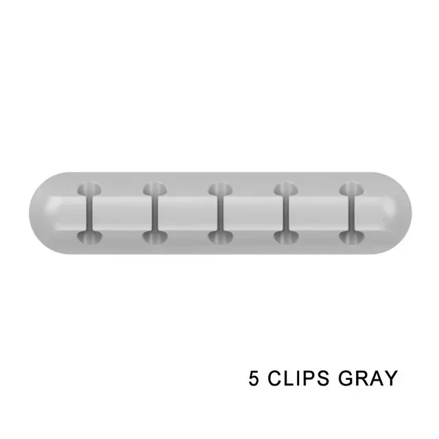 Organisateur de câbles en silicone avec clips de gestion auto-adhésifs slide 21