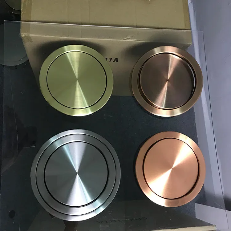 Couvercle de poubelle encastrable pivotant en acier inoxydable slide 2