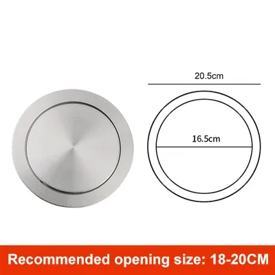 Couvercle de poubelle encastrable pivotant en acier inoxydable slide 9