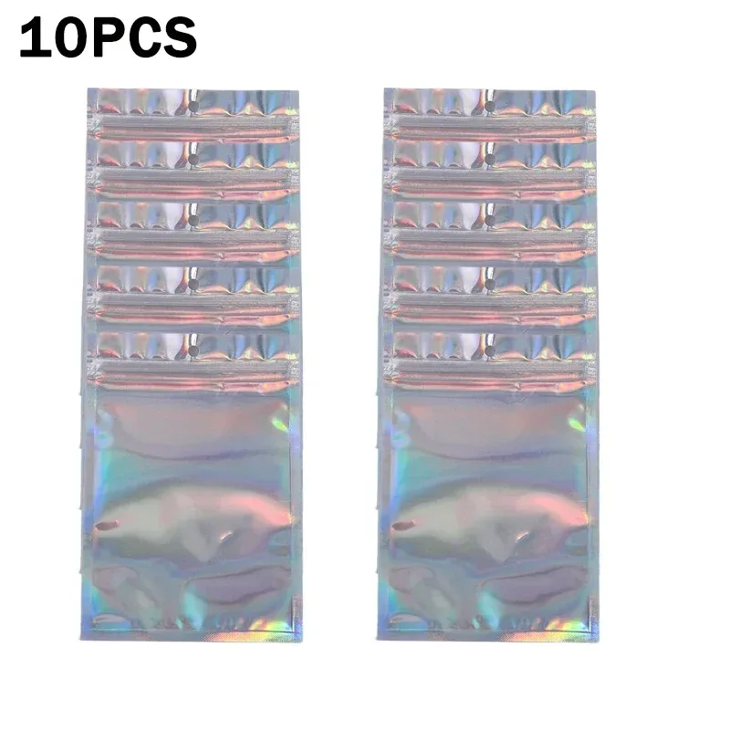Pochettes d'emballage holographiques à fermeture zip pour bijoux et accessoires slide 11