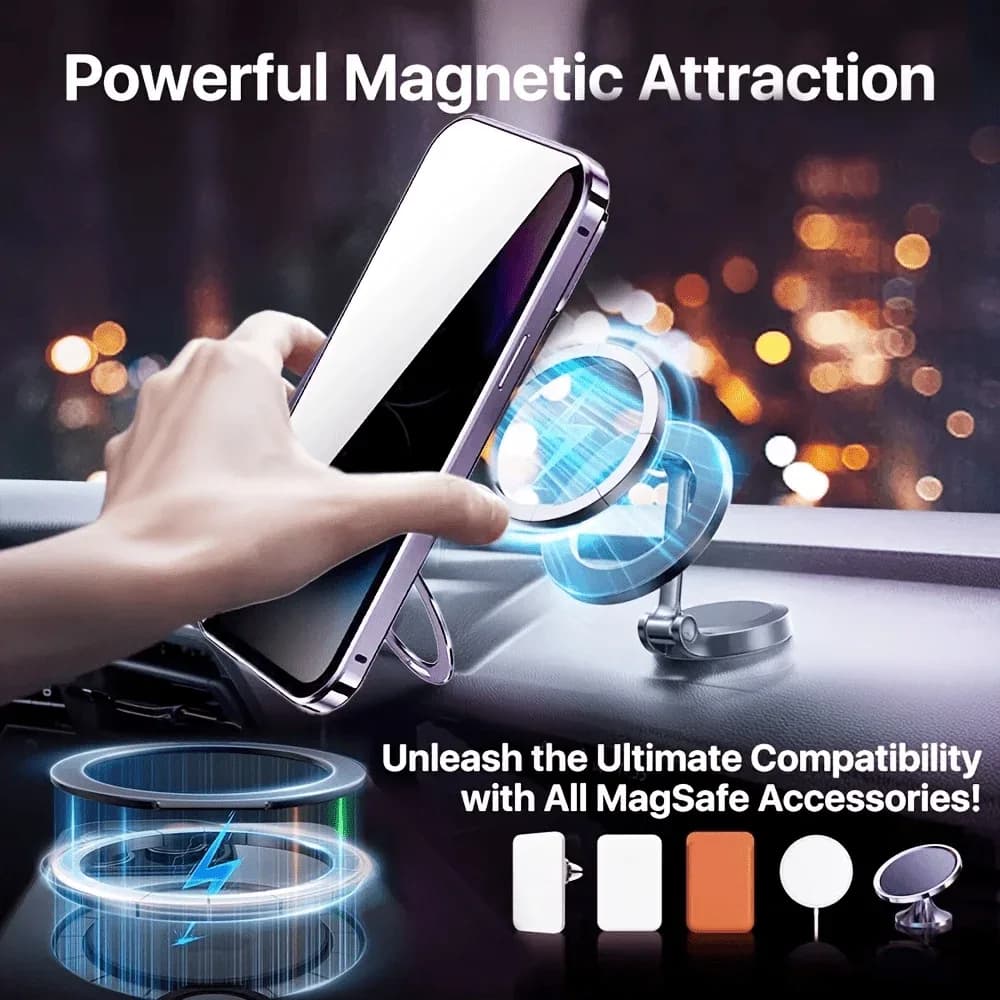 Coque magnétique anti-espion en métal et verre trempé pour iPhone, avec protection d'objectif et support intégré - Image 4