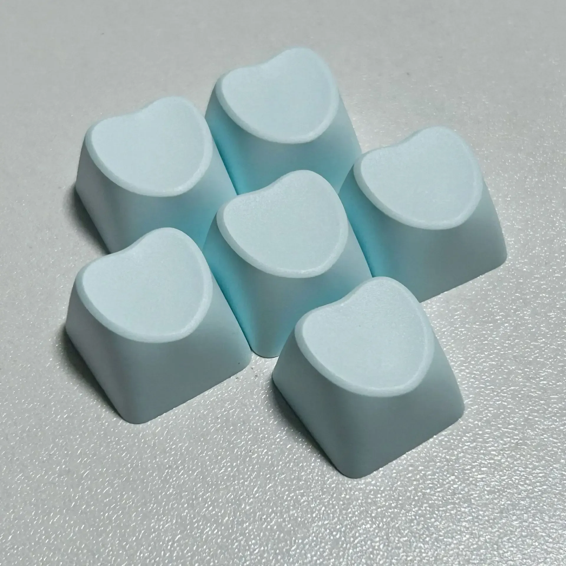 Lot de 10/20 Keycaps Vierges en PBT Épais - Forme de Cœur - Profil R4 (Switches MX) slide 14