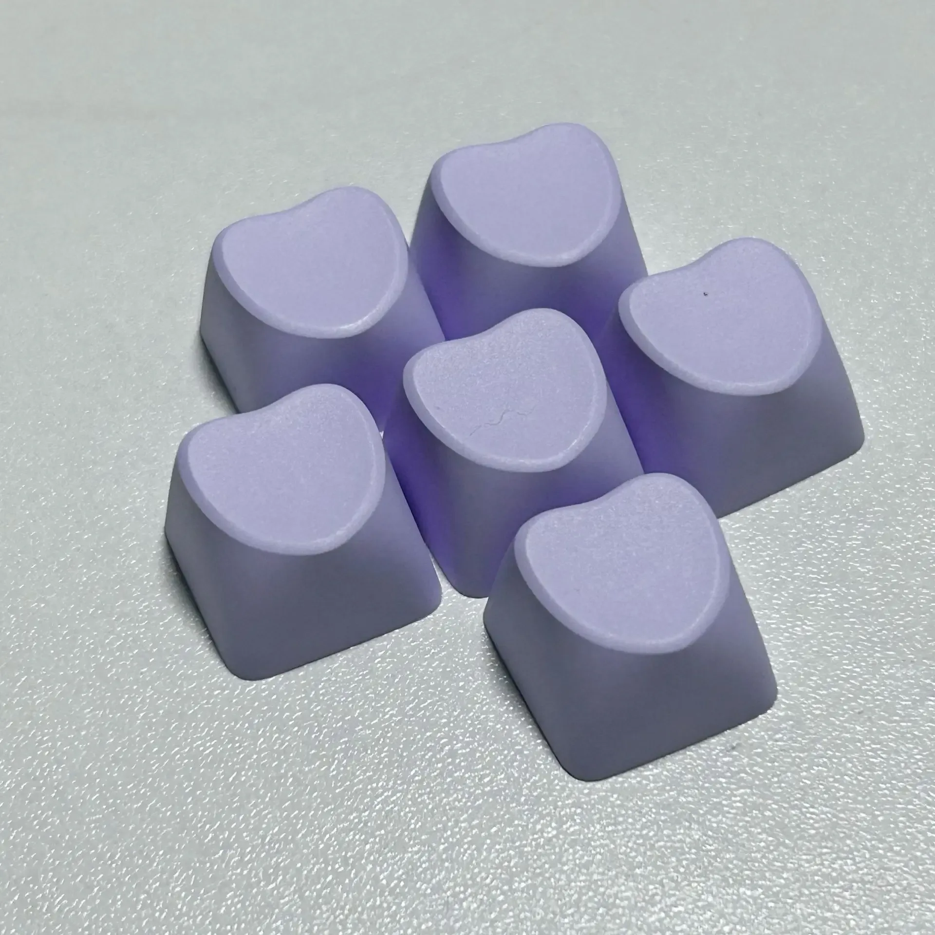 Lot de 10/20 Keycaps Vierges en PBT Épais - Forme de Cœur - Profil R4 (Switches MX) slide 8