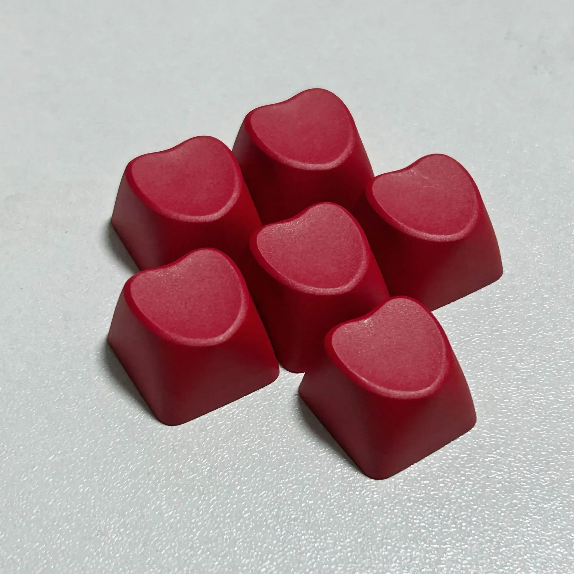 Lot de 10/20 Keycaps Vierges en PBT Épais - Forme de Cœur - Profil R4 (Switches MX) slide 9