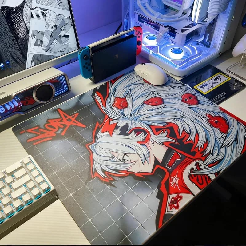 Tapis de souris gaming en verre trempé W-Wallhack SP-004 Drift SORA YUME - Surface dépolie lisse slide 5