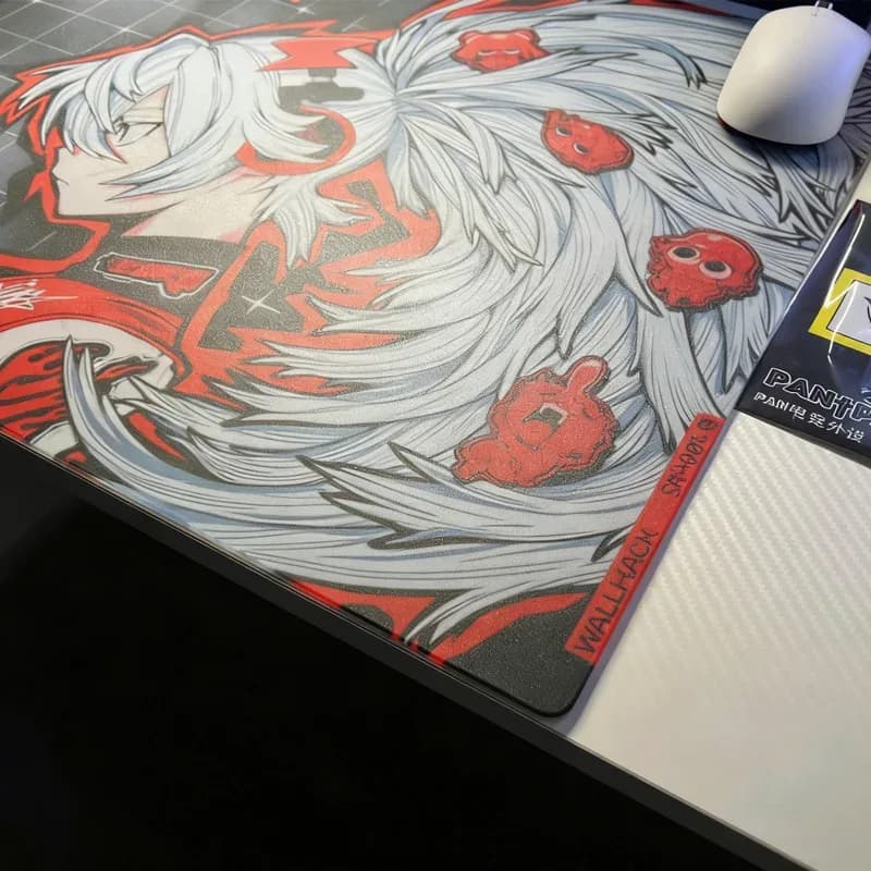 Tapis de souris gaming en verre trempé W-Wallhack SP-004 Drift SORA YUME - Surface dépolie lisse slide 4