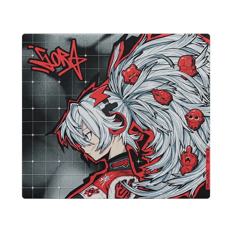 Tapis de souris gaming en verre trempé W-Wallhack SP-004 Drift SORA YUME - Surface dépolie lisse slide 7