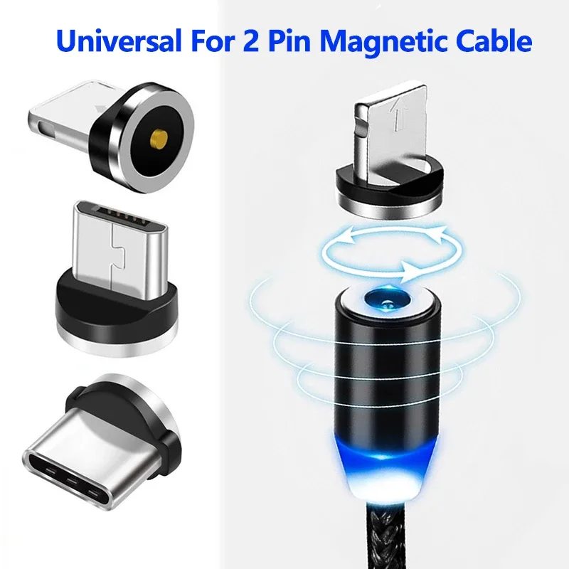 Lot de 6 embouts magnétiques de rechange (Micro USB, USB-C, Lightning) slide 5