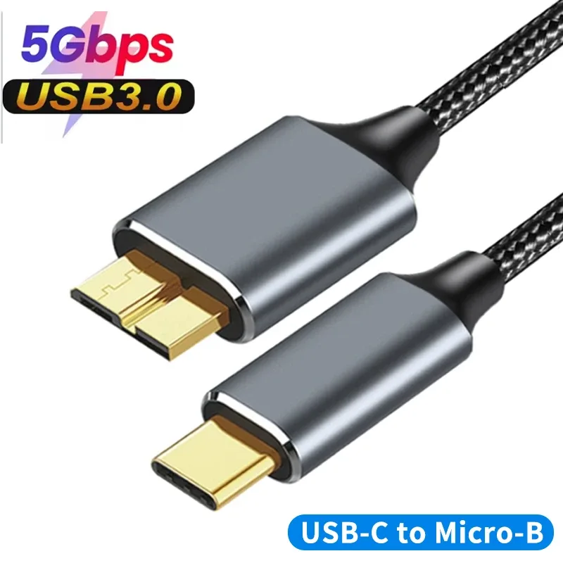 Câble USB-C vers Micro-USB 3.0 (Micro-B) - Transfert de données 5 Gbps - Image 1