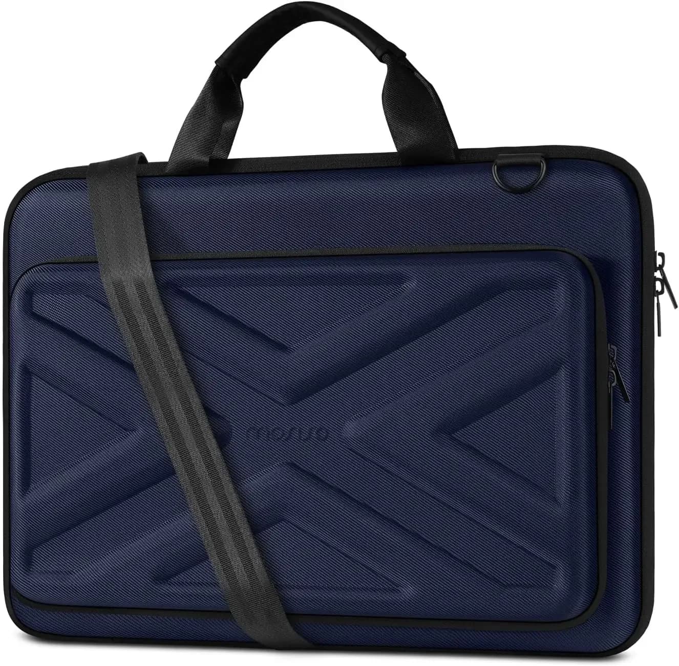 Sacoche rigide MOSISO pour ordinateur portable 15 à 18 pouces avec poche avant et bandoulière slide 9
