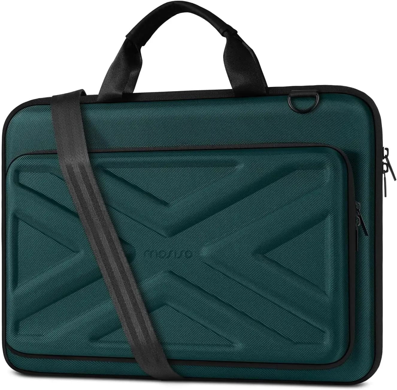 Sacoche rigide MOSISO pour ordinateur portable 15 à 18 pouces avec poche avant et bandoulière slide 8