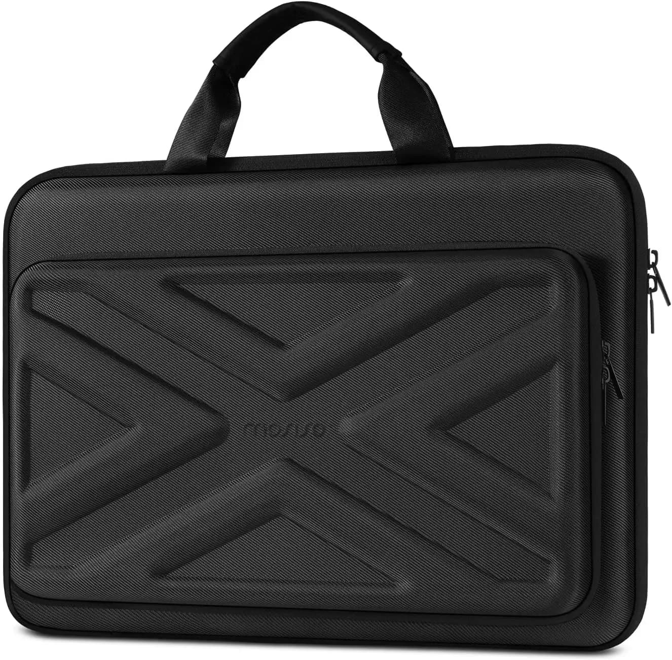 Sacoche rigide MOSISO pour ordinateur portable 15 à 18 pouces avec poche avant et bandoulière slide 13