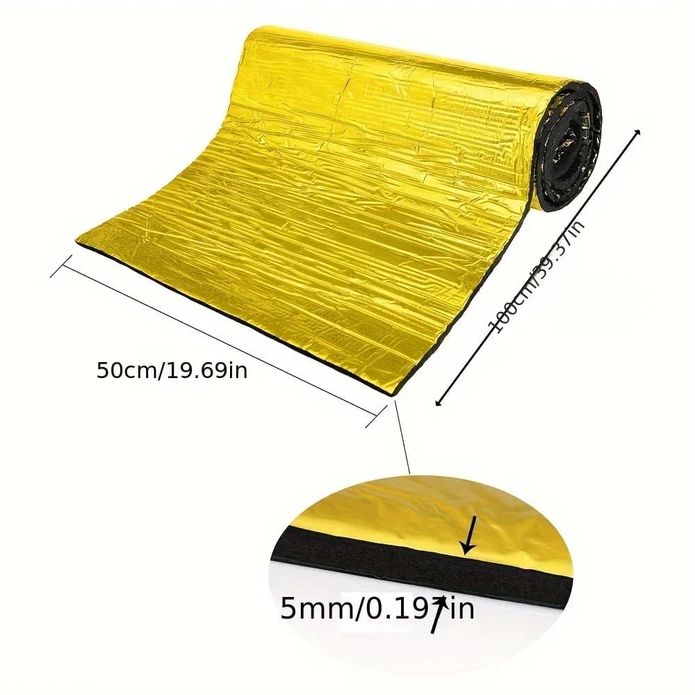 Mousse d'isolation thermique et acoustique autocollante en aluminium pour voiture slide 8