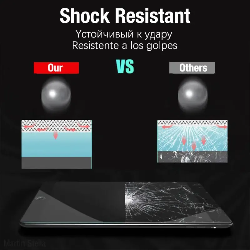 Protection d'écran en verre trempé pour iPad (Pro, Air, Mini, 10.2, 10.5, 11, 12.9) slide 4