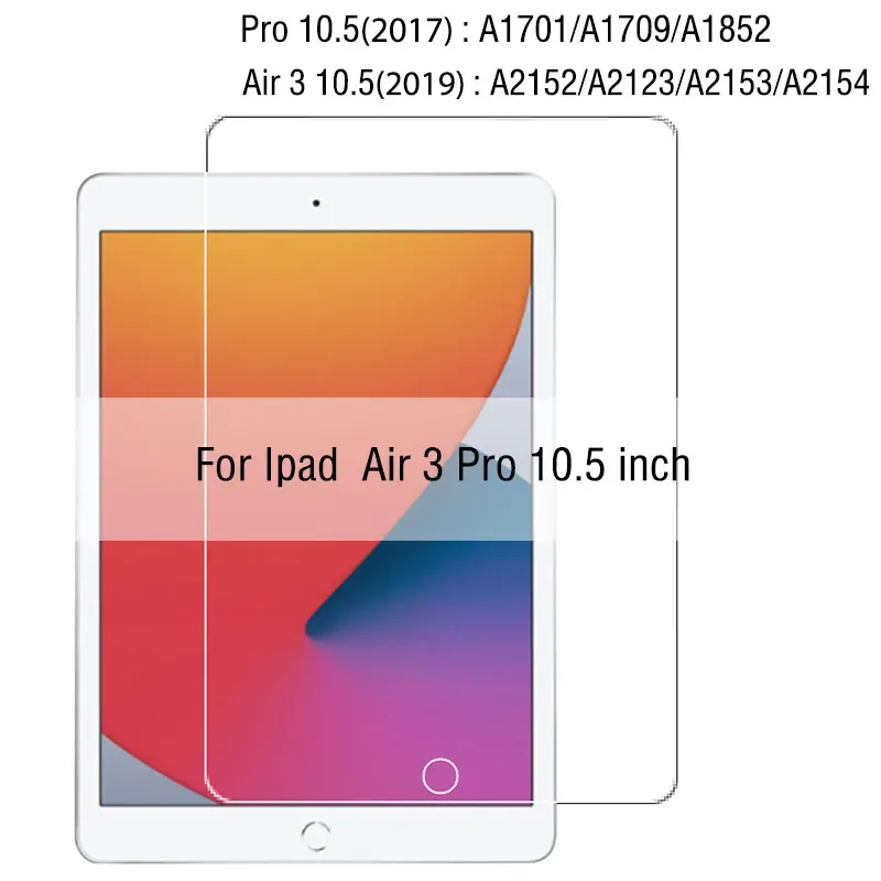 Protection d'écran en verre trempé pour iPad (Pro, Air, Mini, 10.2, 10.5, 11, 12.9) slide 9
