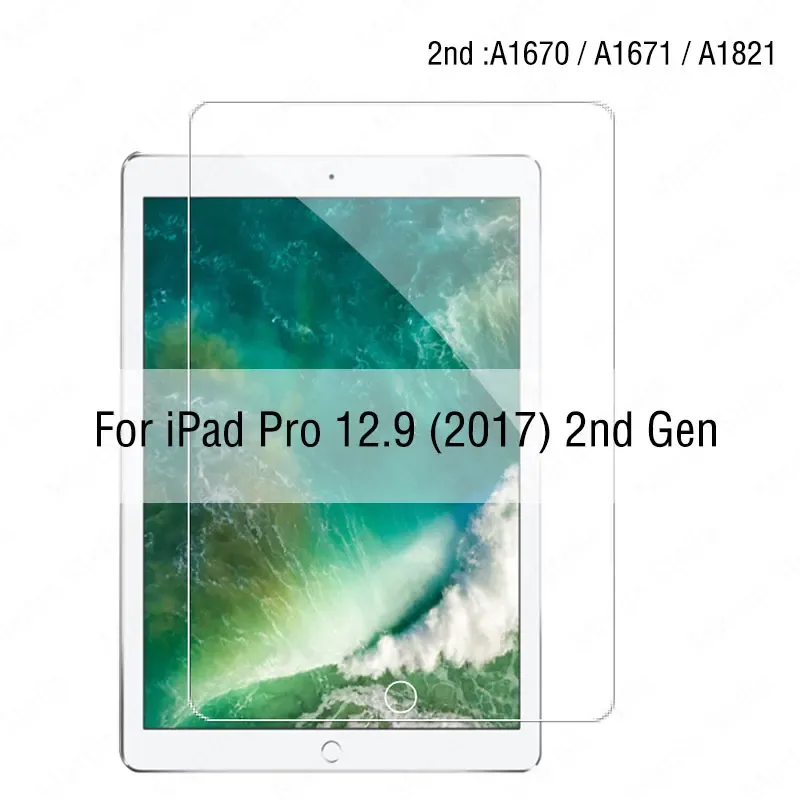 Protection d'écran en verre trempé pour iPad (Pro, Air, Mini, 10.2, 10.5, 11, 12.9) slide 17