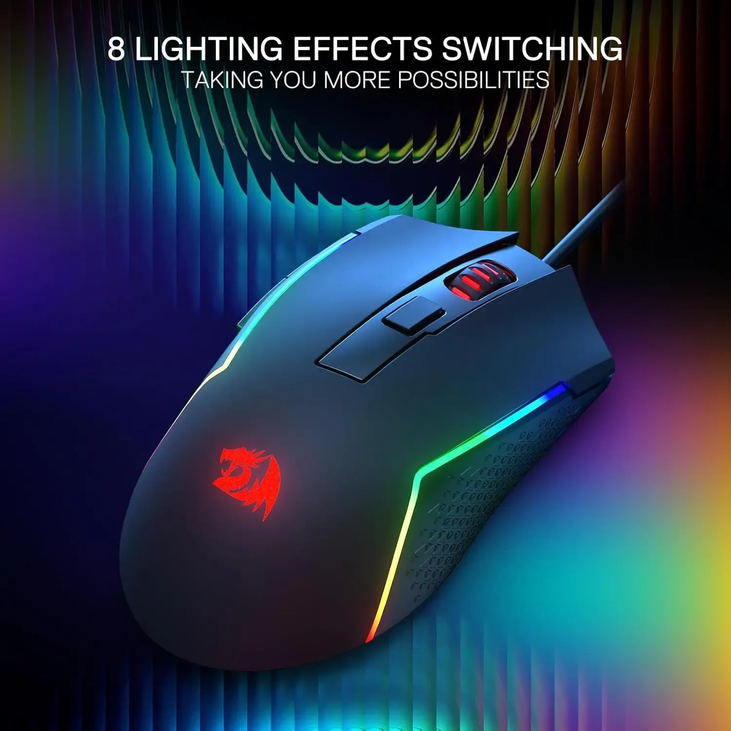 Redragon M616 - Souris Gamer Optique Filaire RGB, 10 000 DPI, 6 Boutons Programmables - Image 6