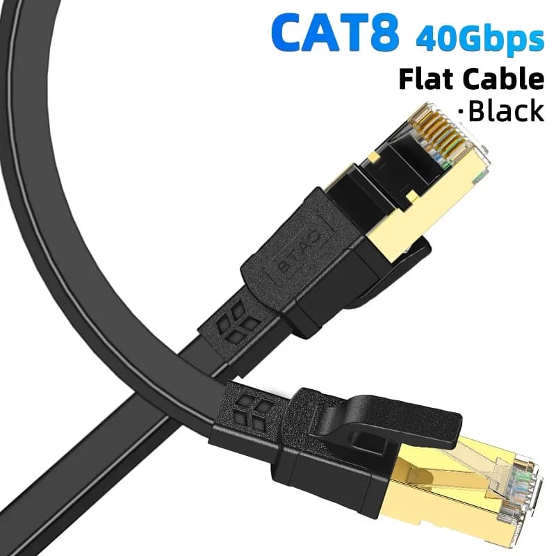 Câble Ethernet Cat 8 Haute Vitesse, 40 Gbit/s, 2000 MHz, RJ45 slide 9