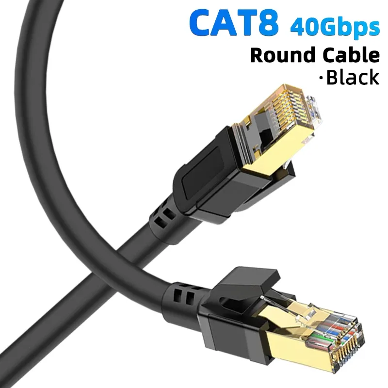 Câble Ethernet Cat 8 Haute Vitesse, 40 Gbit/s, 2000 MHz, RJ45 slide 8