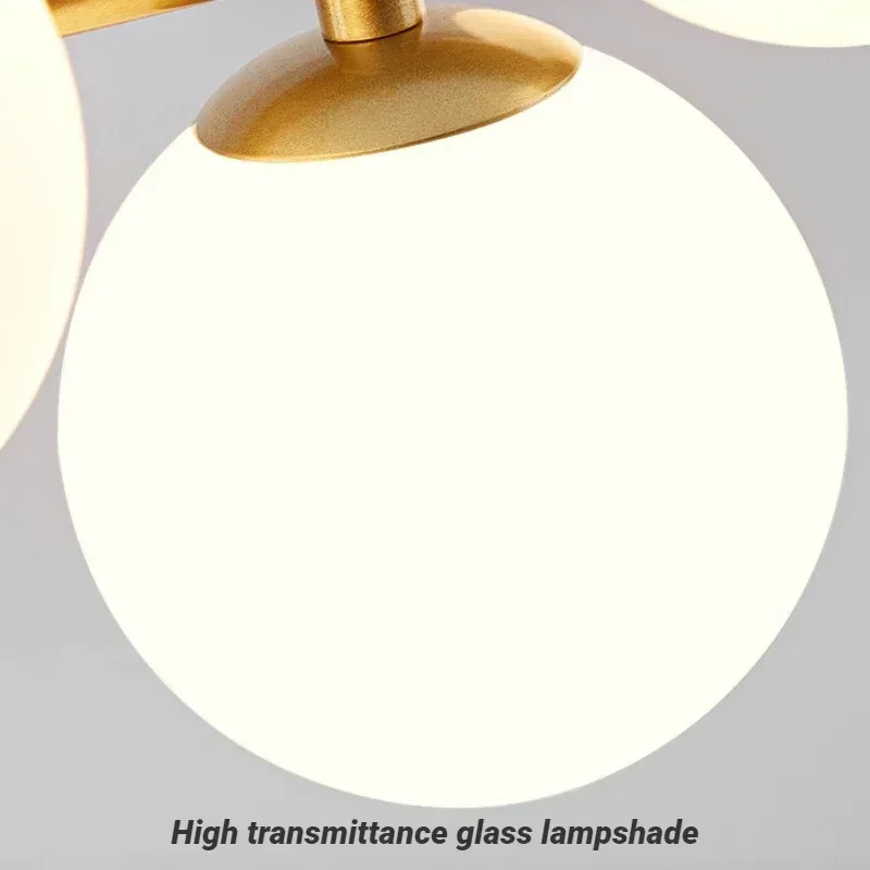 Lustre moderne à globes en verre pour salle à manger - Image 5