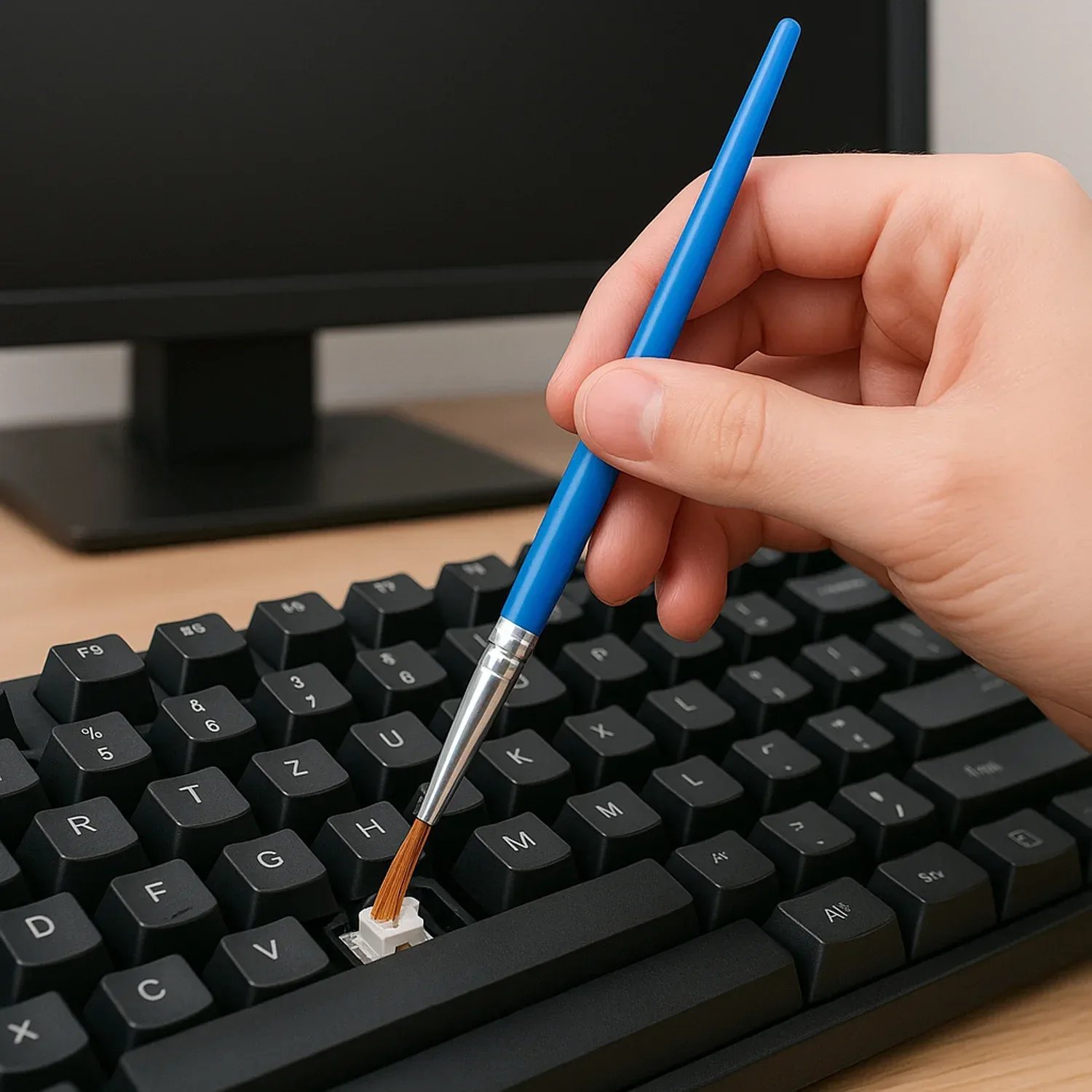 Kit de lubrification 4-en-1 pour clavier mécanique avec pinceau et extracteur de touches slide 6