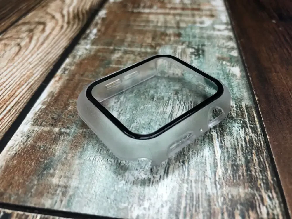 Coque de protection avec verre trempé pour Apple Watch Series 8, 7, 6, 5, 4, 3, SE (38/40/42/44 mm) slide 8