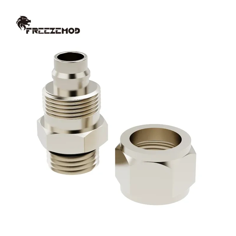 FREEZEMOD - Raccord rotatif G1/4" Mâle-Femelle en laiton nickelé pour refroidissement liquide PC - Image 4