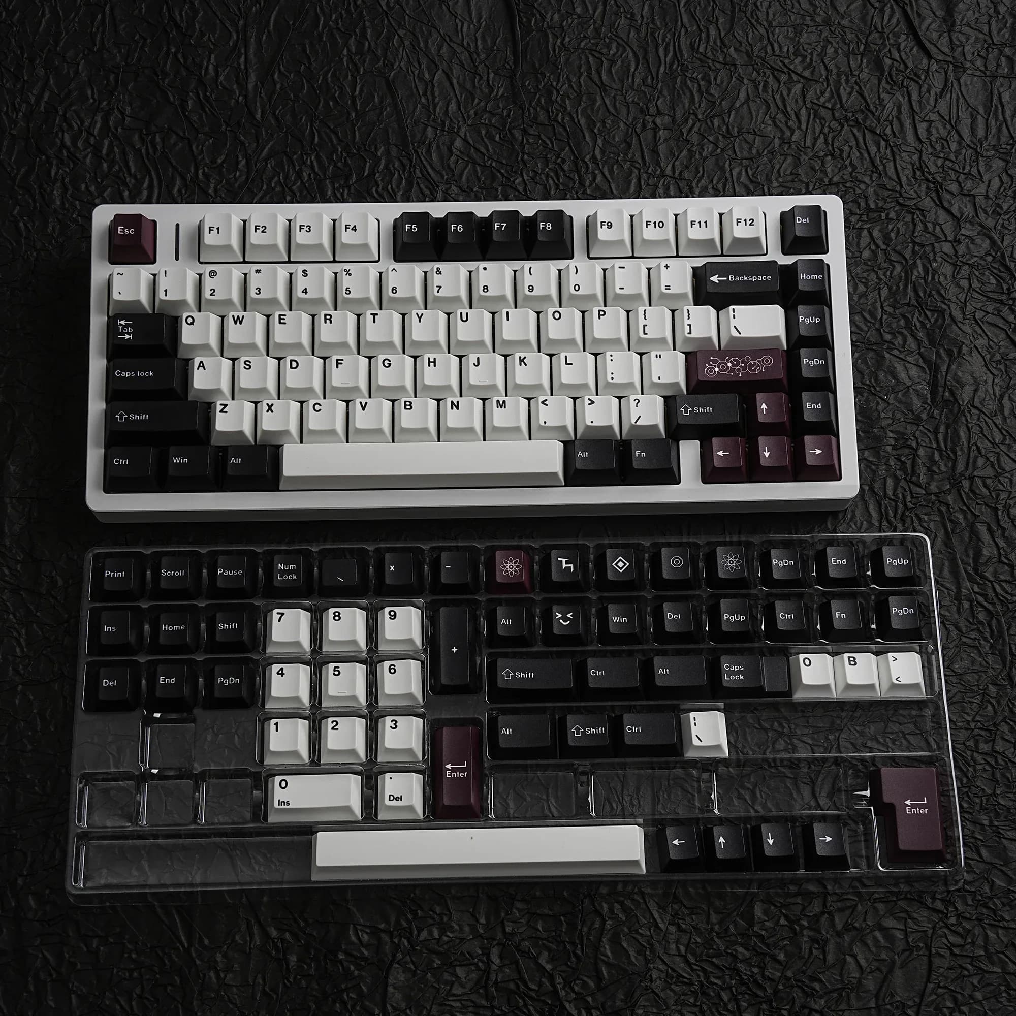 Keycaps PBT Dye-Sub Profil Cherry - Layout ISO (Français, Allemand, Espagnol, Coréen, Russe) pour Clavier Mécanique MX - Image 4