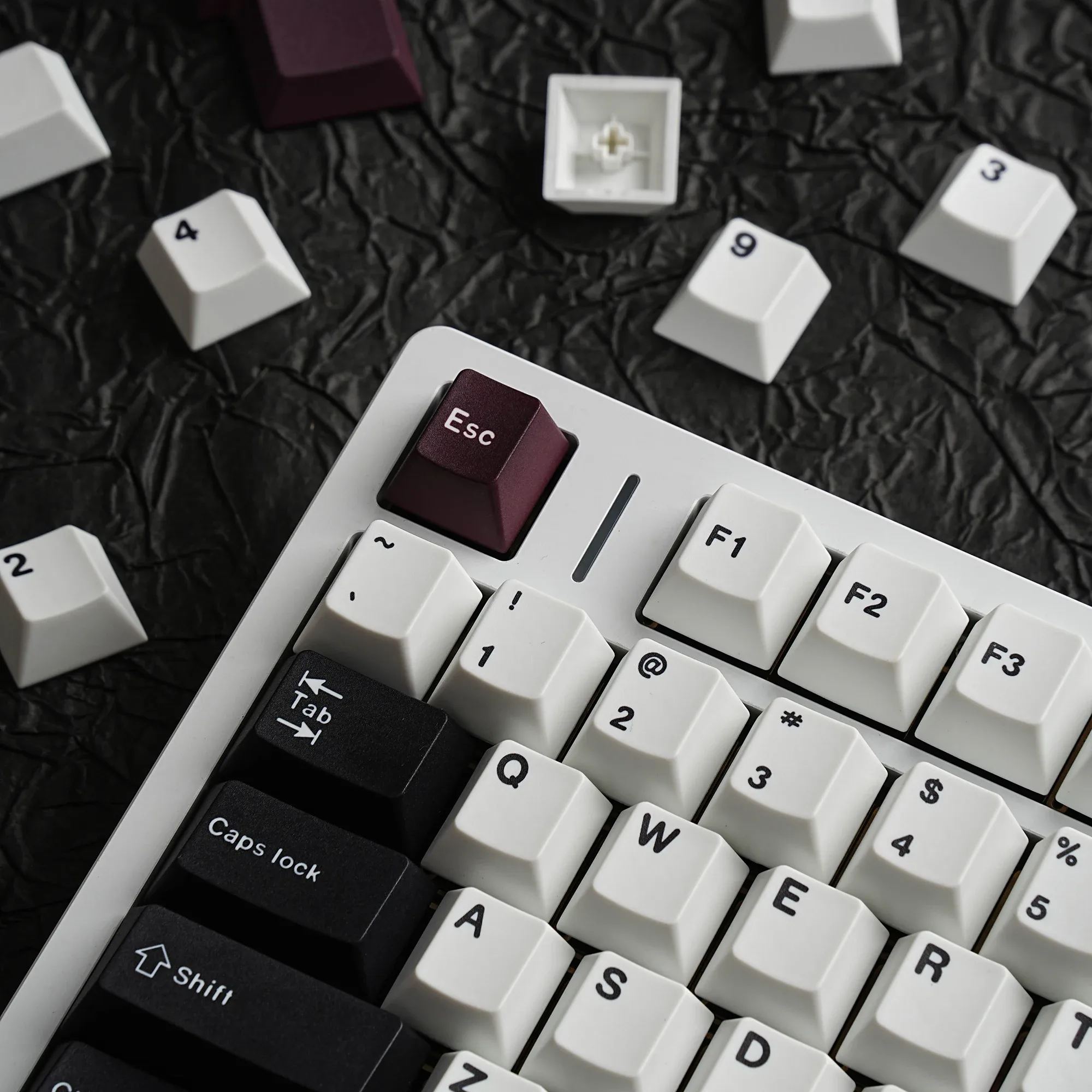 Keycaps PBT Dye-Sub Profil Cherry - Layout ISO (Français, Allemand, Espagnol, Coréen, Russe) pour Clavier Mécanique MX - Image 5