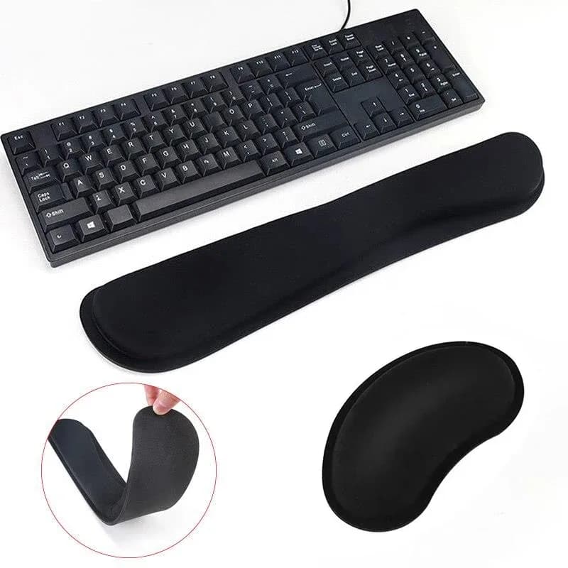 Repose-poignet ergonomique en mousse à mémoire de forme pour clavier et souris