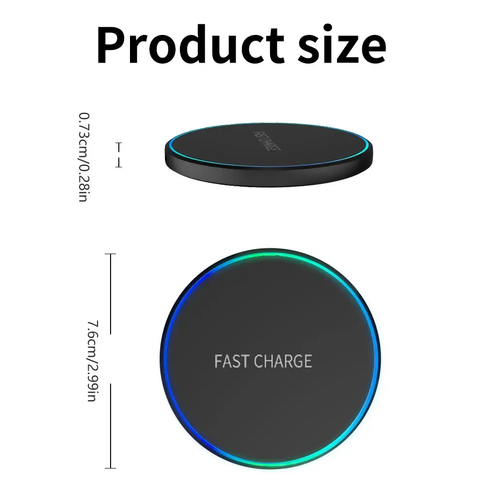 Support de charge sans fil rapide de bureau pour iPhone, Samsung et Xiaomi slide 6