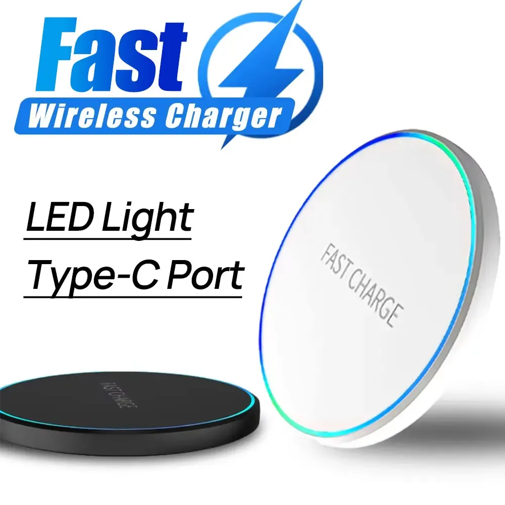 Support de charge sans fil rapide de bureau pour iPhone, Samsung et Xiaomi